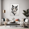 Whimsical Scottish Cat Living Room Demo