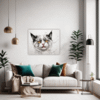 Whimsical Scottish Cat Living Room Demo