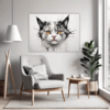 Whimsical Scottish Cat Living Room Demo