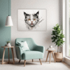 Whimsical Scottish Cat Living Room Demo
