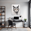 Whimsical Scottish Cat Office Demo