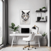 Whimsical Scottish Cat Office Demo