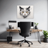 Whimsical Scottish Cat Office Demo