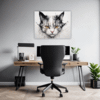 Whimsical Scottish Cat Office Demo