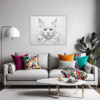 White Maine Coon Living Room Demo