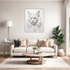 White Maine Coon Living Room Demo