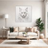 White Maine Coon Living Room Demo