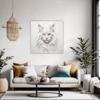White Maine Coon Living Room Demo