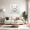 White Maine Coon Living Room Demo