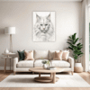 White Maine Coon Living Room Demo