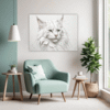 White Maine Coon Living Room Demo