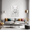 White Maine Coon Living Room Demo
