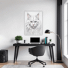 White Maine Coon Office Demo