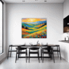 Wind-Swept Rolling Hills Dining Room Demo