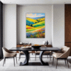Wind-Swept Rolling Hills Dining Room Demo