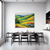 Wind-Swept Rolling Hills Dining Room Demo