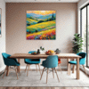 Wind-Swept Rolling Hills Dining Room Demo