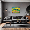 Wind-Swept Rolling Hills Living Room Demo