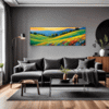 Wind-Swept Rolling Hills Living Room Demo