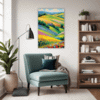 Wind-Swept Rolling Hills Living Room Demo