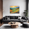Wind-Swept Rolling Hills Living Room Demo