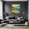 Wind-Swept Rolling Hills Living Room Demo