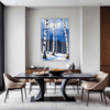 Winter Birch Trees Dining Room Demo