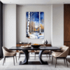 Winter Birch Trees Dining Room Demo