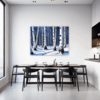 Winter Birch Trees Dining Room Demo