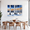 Winter Birch Trees Dining Room Demo