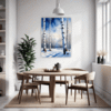 Winter Birch Trees Dining Room Demo
