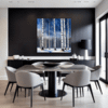 Winter Birch Trees Dining Room Demo