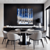 Winter Birch Trees Dining Room Demo