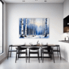 Winter Birch Trees Dining Room Demo