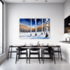 Winter Birch Trees Dining Room Demo