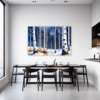 Winter Birch Trees Dining Room Demo
