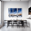 Winter Birch Trees Dining Room Demo