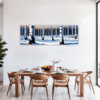 Winter Birch Trees Dining Room Demo