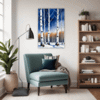 Winter Birch Trees Living Room Demo