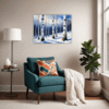 Winter Birch Trees Living Room Demo