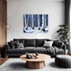 Winter Birch Trees Living Room Demo