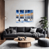 Winter Birch Trees Living Room Demo