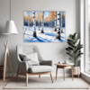 Winter Birch Trees Living Room Demo