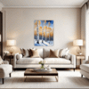 Winter Birch Trees Living Room Demo