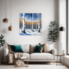 Winter Birch Trees Living Room Demo