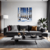 Winter Birch Trees Living Room Demo