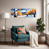Winter Birch Trees Living Room Demo