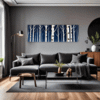 Winter Birch Trees Living Room Demo
